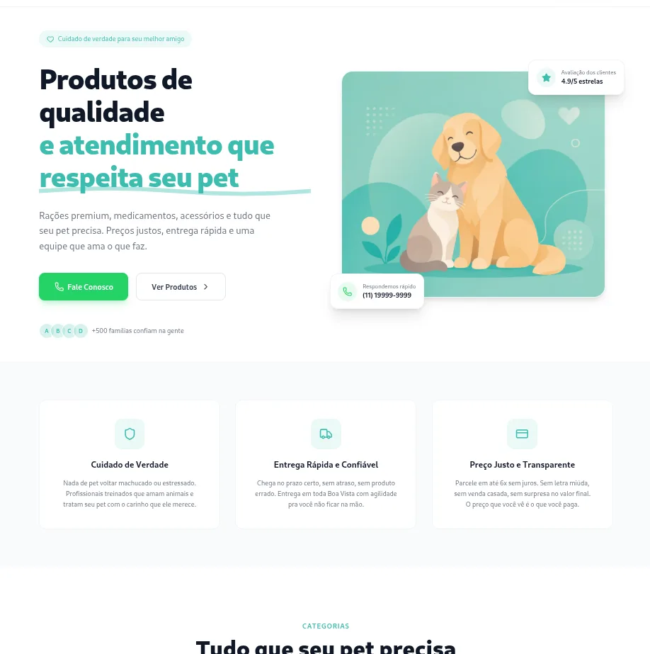 Exemplo ilustrativo - petshop
