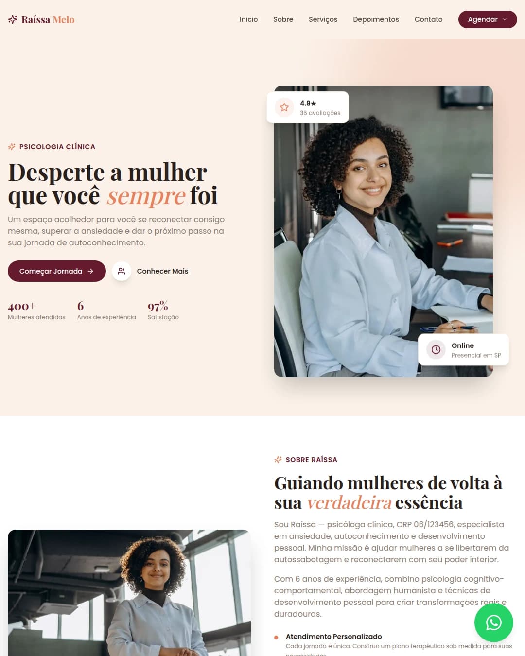 Psicóloga Raissa Melo